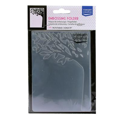 Vaessen Creative Embossing Folder - Baumstamm mit Blättern